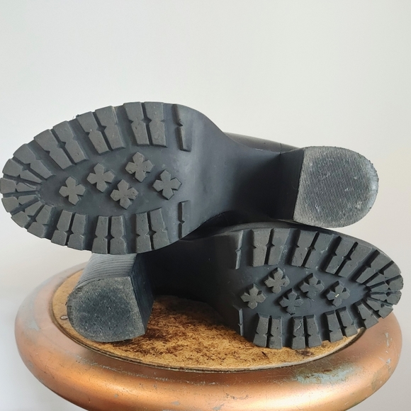 Black leather Steve Madden Ankle Boots with Heel - Picture 4 of 4